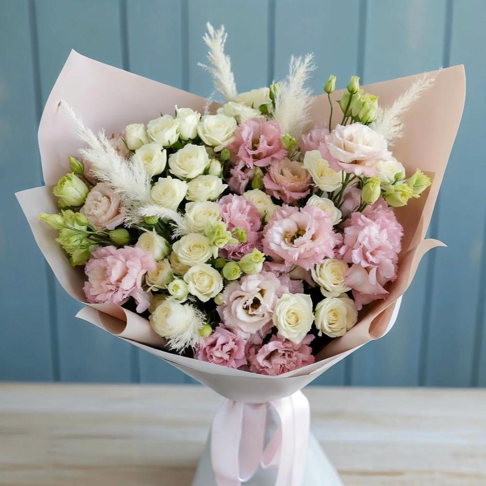 Букет цветов из: Альстромерии и Розы в Успенское