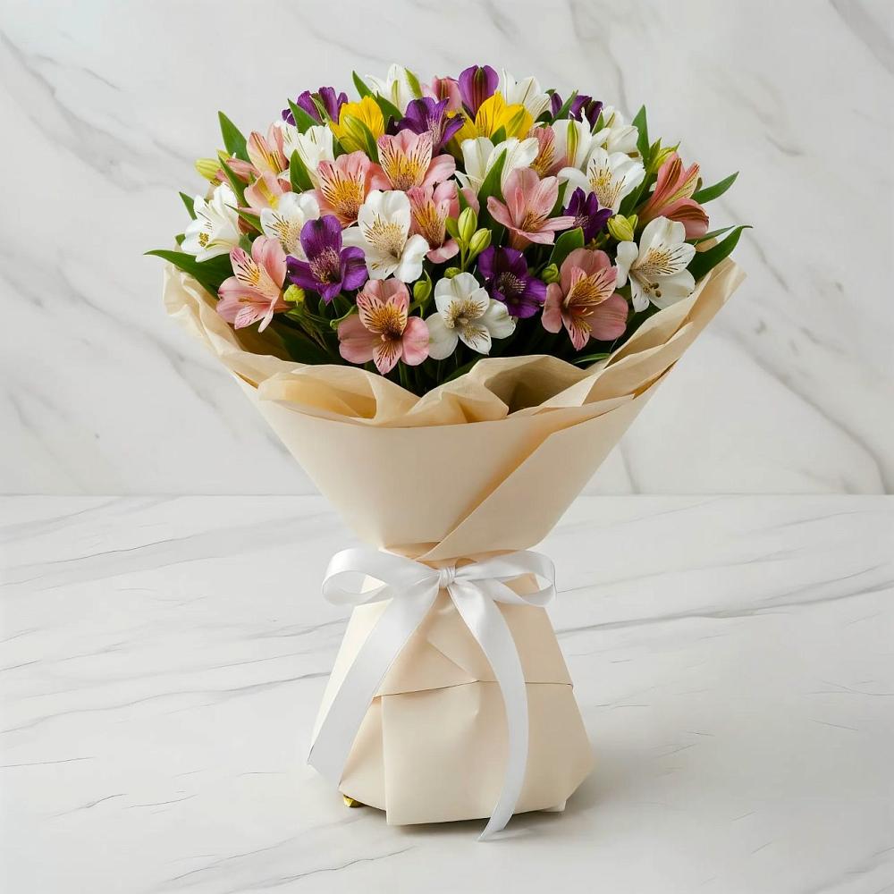 Букет цветов из: Альстромерии в Успенское