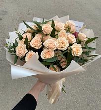 Букет Кремовые розы Латте в Успенское