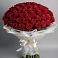 Букет 101 Красная роза Блэк Мэджик в Успенское