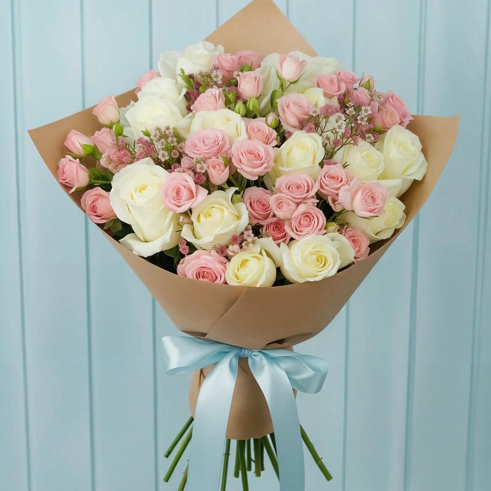 Букет цветов из: Розы в Успенское