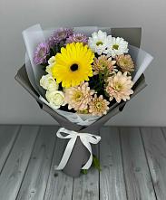 Букет цветов из:  Розы, Герберы и Хризантемы #REPLACE_PRED# Успенское