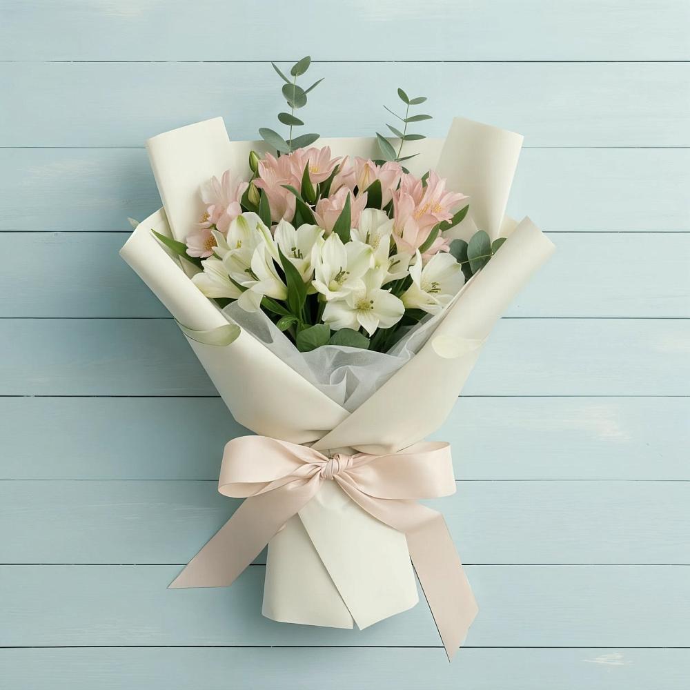 Букет цветов из: Альстромерии в Успенское