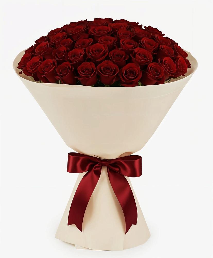 Букет 101 Бордовая роза Блэк Бакарра в Успенское