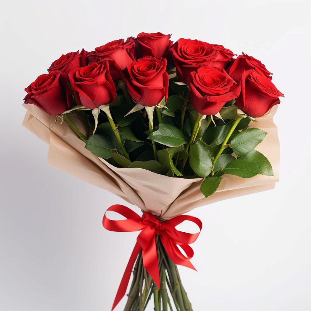 Букет 11 Красных роз Эдлесс Лав в Успенское